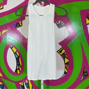 Lululemon, White Open Back Tank Top. Racerback. Similar to a size Small.